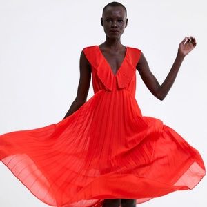 Zara pleated dress